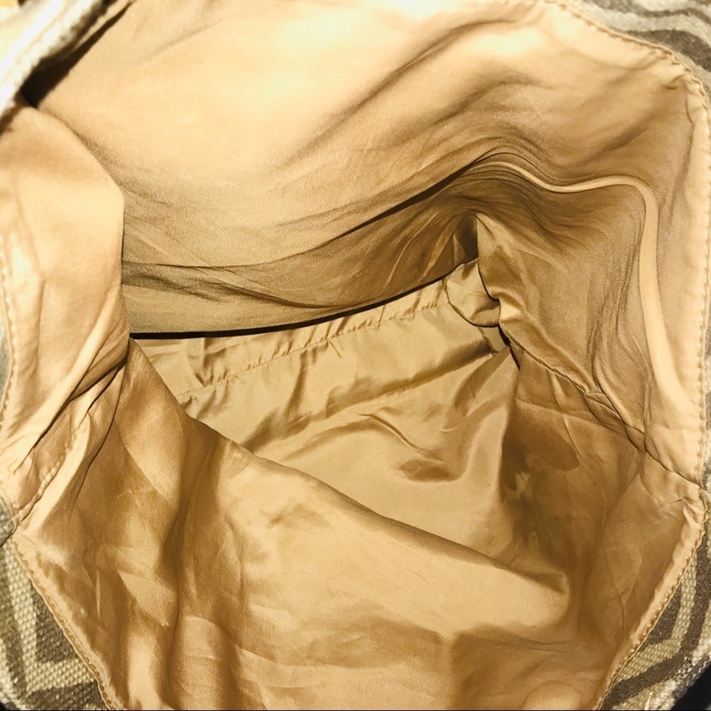 Michael Kors Gold Zebra Print Shoulder Bag - Picture 8 of 8